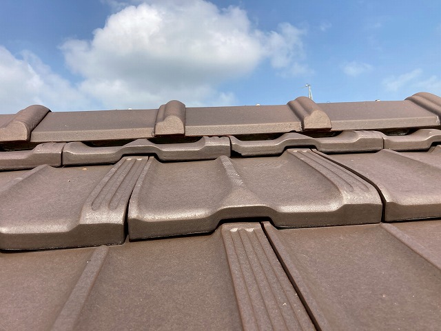 平板瓦の重ね合わせ部